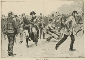 Skating on the Serpentine by S. T. Dadd