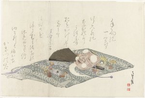 Cloth with Noh Mask