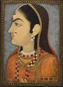 Portrait of a Lady by Sahib Ram