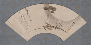 Harvest Moon and Raven Bean with Haiku by Sakai Hoitsu