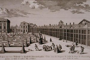 View of One of the Orangeries in the Garden of the Prince of Schwarzenberg, Vienna, engraved by Georg-Daniel Heumann