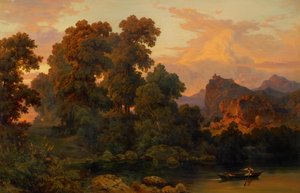 Italian Landscape by Salomon Corrodi