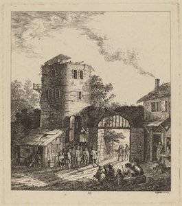 Villagers at a City Gate Greeting a Dignitary, 1764