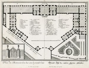Ground Plan of the Lower Castle by Salomon Kleiner