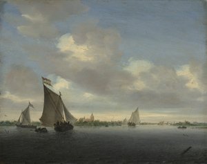 Marine by Salomon Ruysdael