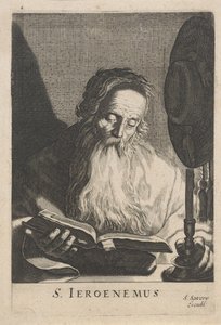 Saint Jerome Reading by Candlelight