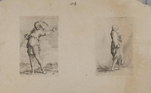 Figurine Series: Standing Man with Feathered Headdress by Salvator Rosa