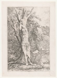 Albert Tied to a Tree by Salvator Rosa