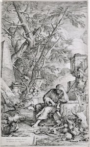 Democritus in Meditation by Salvator Rosa