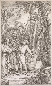 Diogenes and His Cup by Salvator Rosa