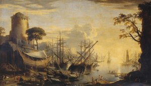 Harbor at Sunset
