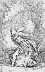 Jason and the Dragon by Salvator Rosa