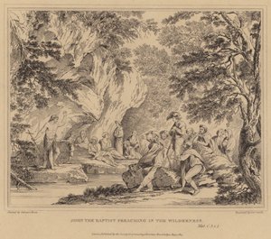 John the Baptist Preaching in the Wilderness, Matthew by Salvator Rosa