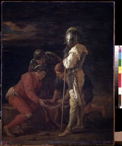 Soldiers playing dice by Salvator Rosa