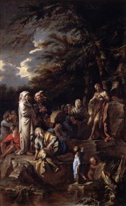 St. John the Baptist Preaching in the Wilderness by Salvator Rosa