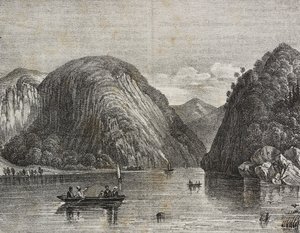 Rogers Passage in Lake George, United States of America (lithograph) by Salvatore Puglia