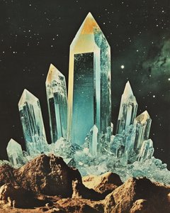 Cosmic Crystal Landscape by Samantha Hearn