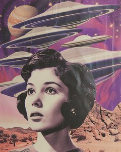 Desert Woman Alien Encounter