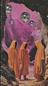 Hooded Figures Disco Cave by Samantha Hearn
