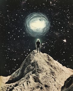 Man Under Cosmic Light by Samantha Hearn