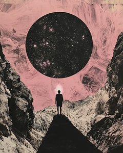 Man Under Cosmic Sky
