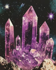 Mystical Amethyst Galaxy by Samantha Hearn