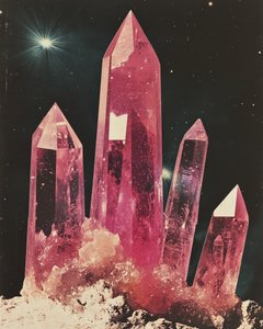 Pink Cosmic Crystals by Samantha Hearn
