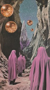 Pink Robes Space Journey by Samantha Hearn