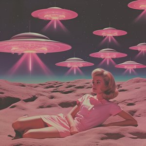 Retro Pink UFO Dream