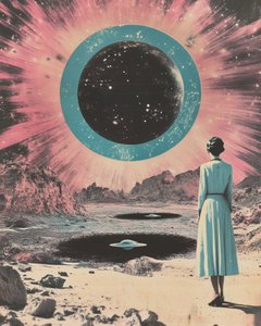 Retro Woman Alien World