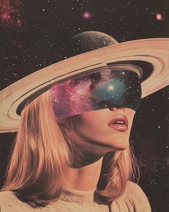 Surreal Space Woman