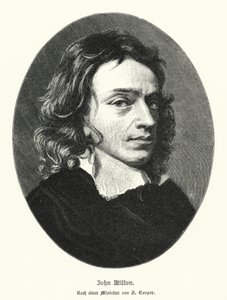 John Milton, English poet by Samuel (after) Cooper