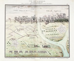 View of Limerick, c.1750 by Samuel (after) Hobson