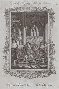 Coronation of Henry VIth at Paris by Samuel (after) Wale