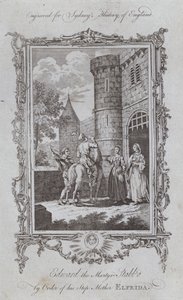 Edward the Martyr Stabbed by Order of his Step Mother Elfrida by Samuel (after) Wale