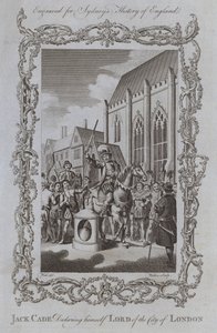 Jack Cade Declaring himself Lord of the City of London by Samuel (after) Wale