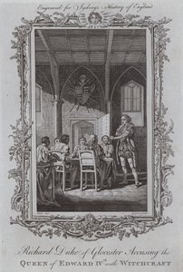 Richard Duke of Gloucester Accusing the Queen of Edward IV with Witchcraft by Samuel (after) Wale