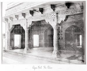 Agra Fort, The Palace by Samuel Bourne