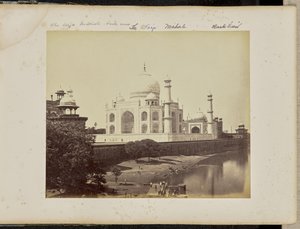 Agra; The Taj, from the River by Samuel Bourne