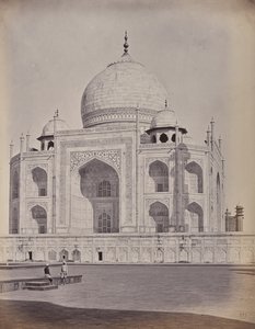 Agra. The Taj, the Central of Principal City by Samuel Bourne