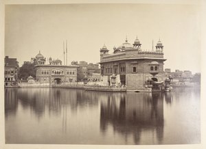 The Golden Temple, Umritsar. Album of photographs of India, mainly by Samuel Bourne, 1864 by Samuel Bourne