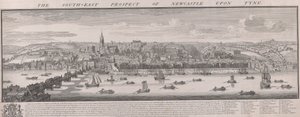 S.E. Prospect of Newcastle by Samuel Buck
