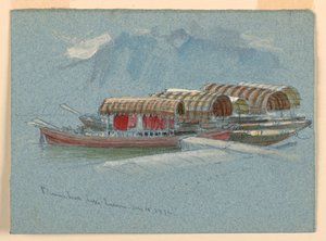 Sketches: Pleasure Boats, Lake Lucerne, Switzerland, July 10, 1872 by Samuel Colman