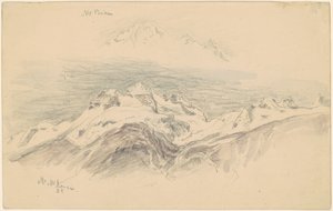 Mt. Baker and Mt. McKensie by Samuel Colman