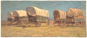 Study of Covered Wagons