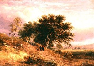 English Rural Landscape by Samuel David Colkett