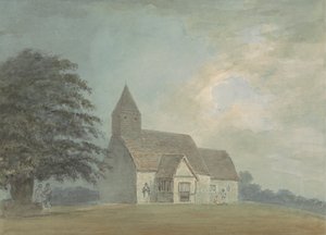 Church with a Wooden Belfry (one of three versions) by Samuel Davis