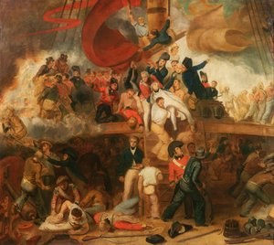 The Death of Nelson at the Battle of Trafalgar, 21 October 1805