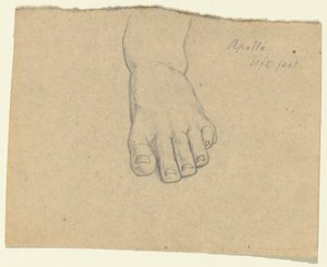 Study for The Judgment of Jupiter (detail) by Samuel Finley Breese Morse