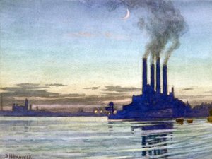 Lots Road Power Station - Evening by Samuel Harry Hancock